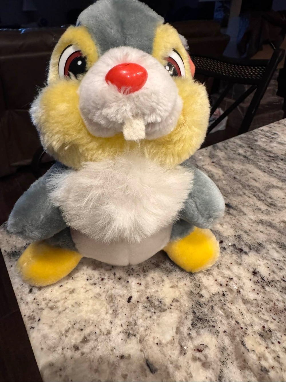 VINTAGE DISNEY 1980s-1990s 
10-11 inch Disney Thumper plush from the movie Bambi